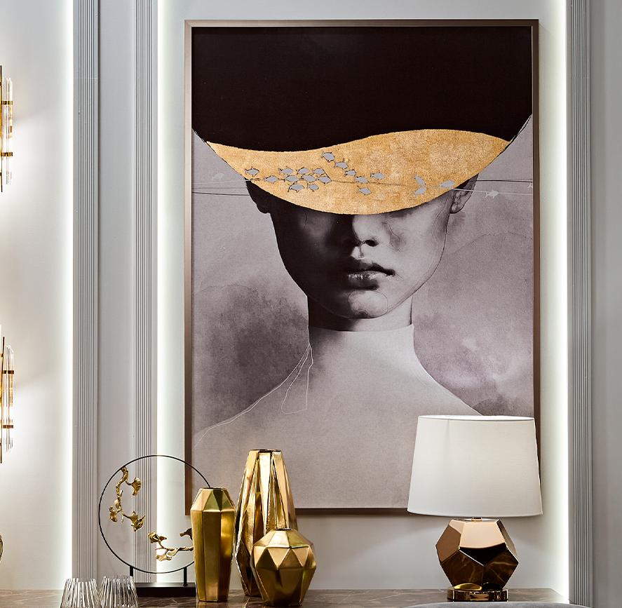 ХОЛСТ "ЗАТМЕНИЕ-1" В БАГЕТЕ ЛАТУНЬ 89VOR-ZATMENIE-1