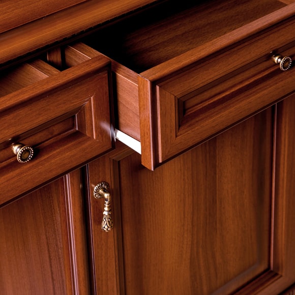 Стол письменный двухтумбовый Джоконда орех