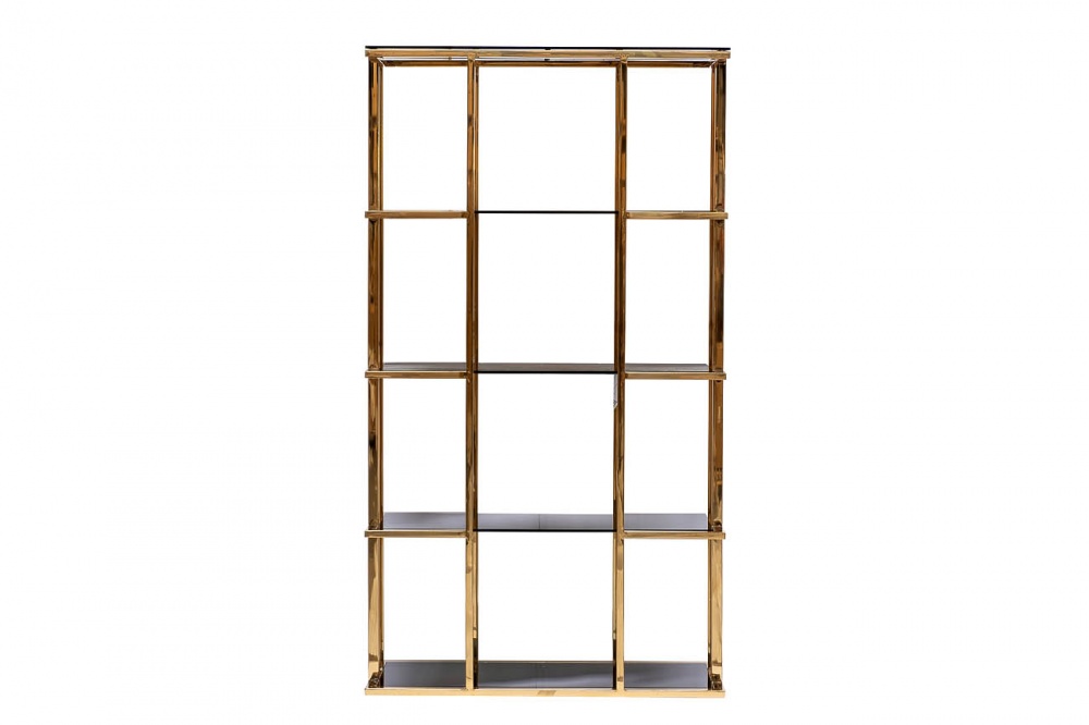 Стеллаж золотистый/темн.ст. 100*40*180см
