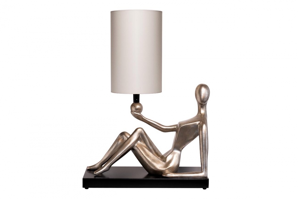 Лампа настольная плафон бежевый 46*25*66см, 220В