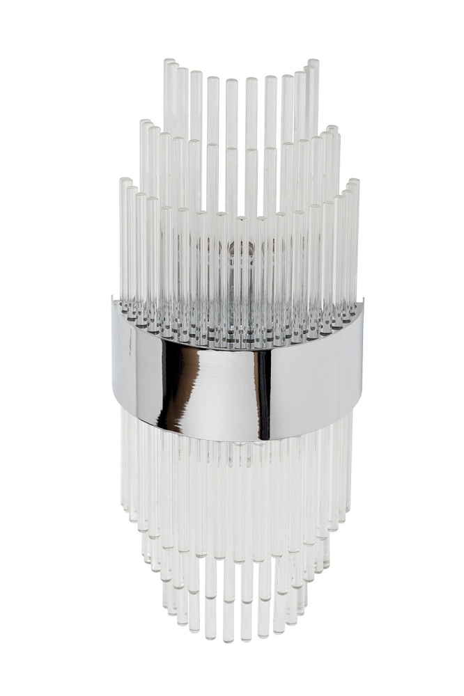 Бра секлянное (хром) 92EL-YG59021S-2W