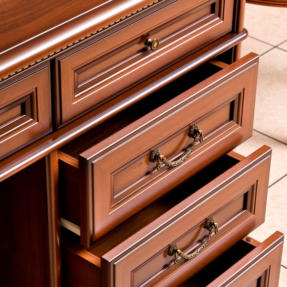 Стол письменный двухтумбовый Джоконда орех