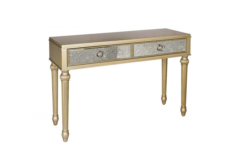 Консоль с зерк. отделкой 2 ящика 117*40*79см