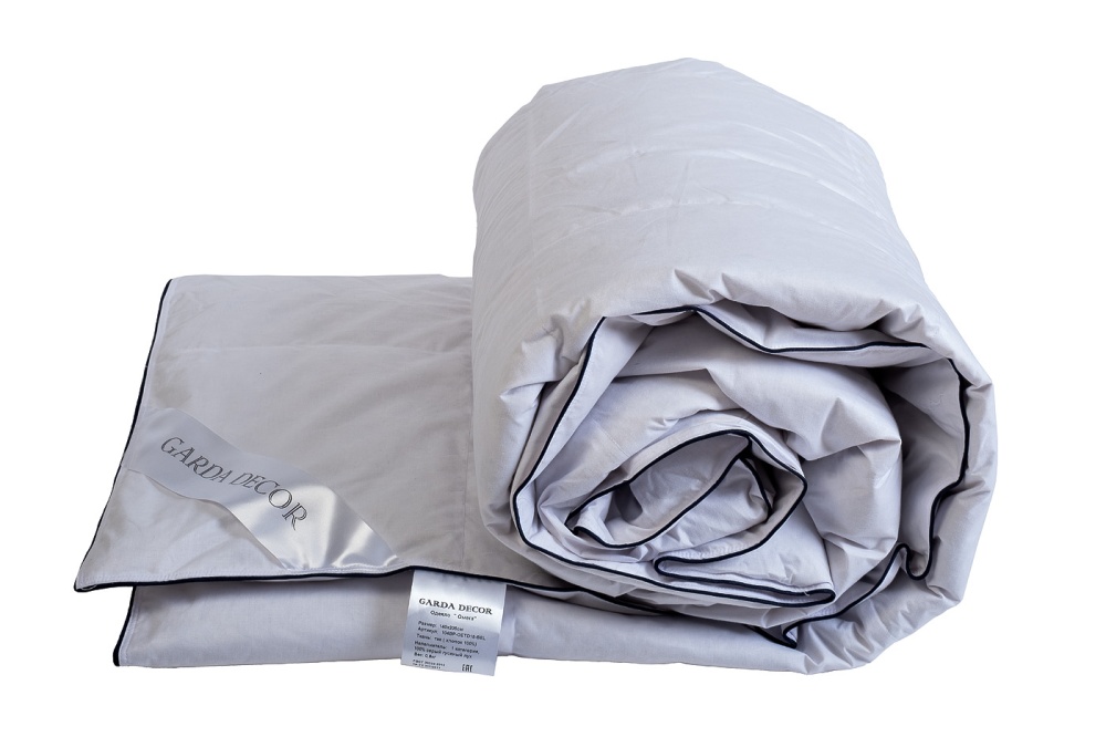 Одеяло Омега 200*220 100% серый гусиный пух