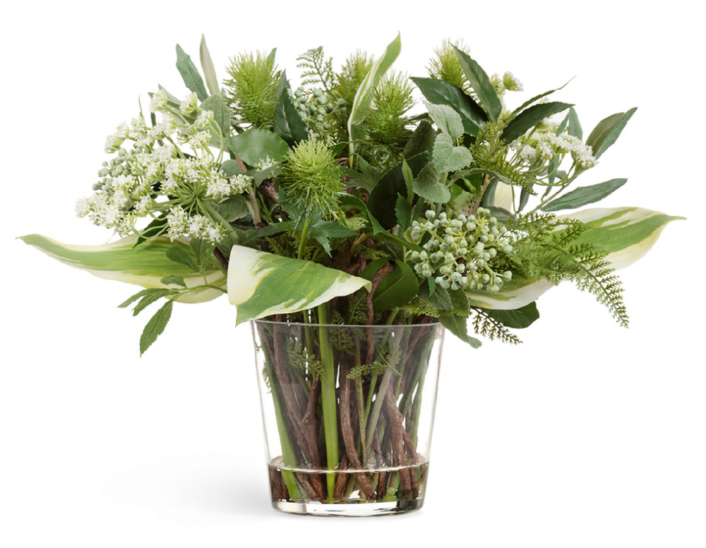 Композиция цветов в стеклянной вазе Green Lifestyle Treez