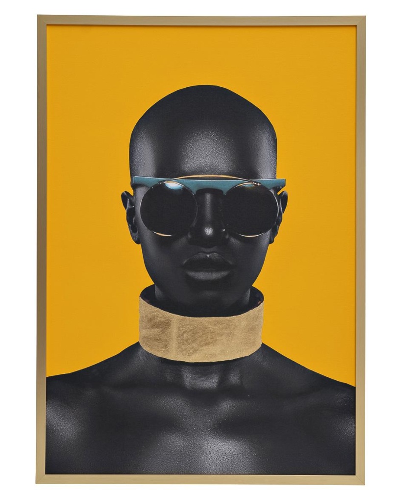 Холст "Африканка-3"  багет зол. 89VOR-AFRICAN GIRL3