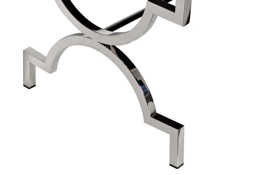 Банкетка дымчато-сиреневый велюр/хром 99*43*46см