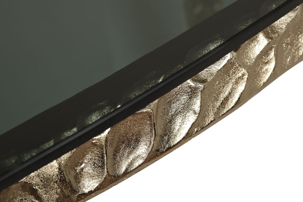 Консоль "Ab ovo" черное стекло/золото 117*48*79см