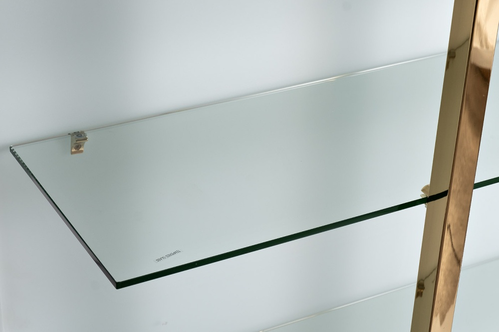 Стеллаж Marbella White бел/зол. 90*34*195см