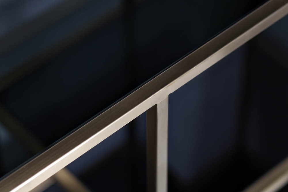 Стеллаж  золотистый/темн.ст. 80*35*180см